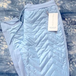 NWT. Beautiful Apres Ski Down joggers from Athleta!
